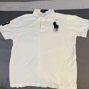 Polo Ralph Lauren White Polo Shirt Size XL
